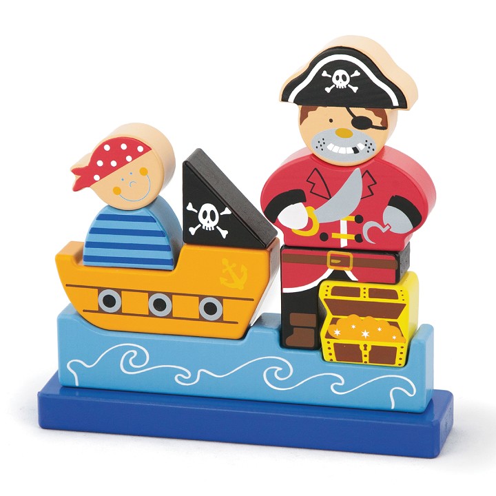 Viga Toys - 3D - Magnetpuzzle - Pirat
